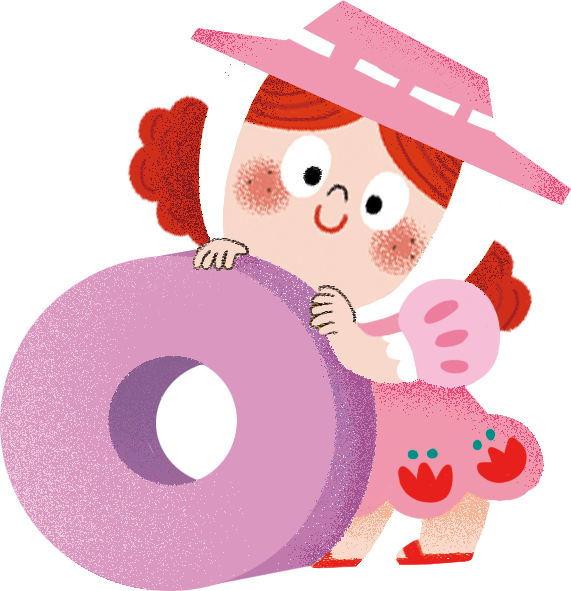 손 흔드는 소녀